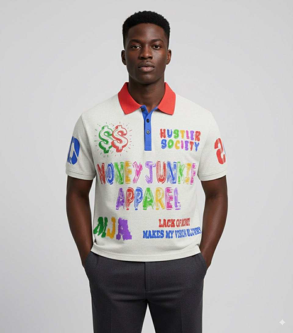 Money Junkie Collar Shirts